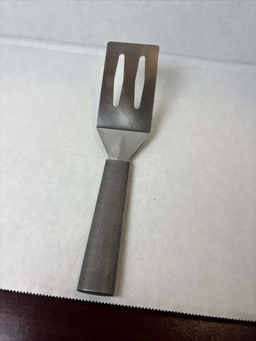 Rada Cutlery Stainless Steel Slotted Kitchen Spatula Turner with Resin Handle